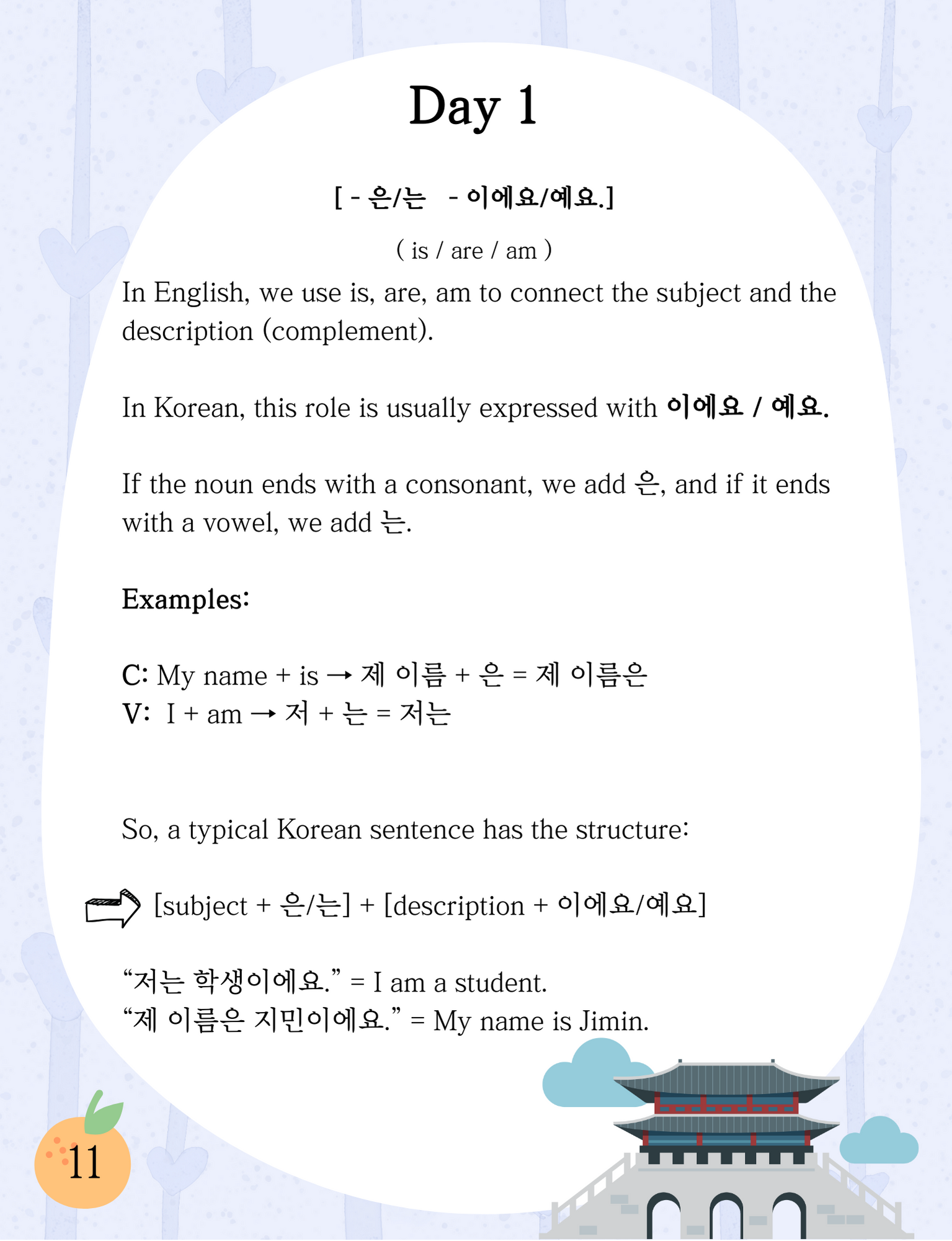 My Korean Book : 1 [The road to natural Korean speaking]
