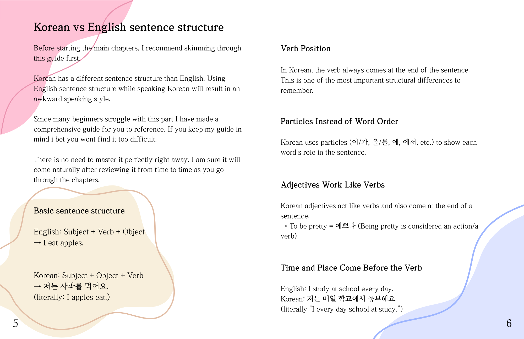 My Korean Book : 1 [The road to natural Korean speaking]